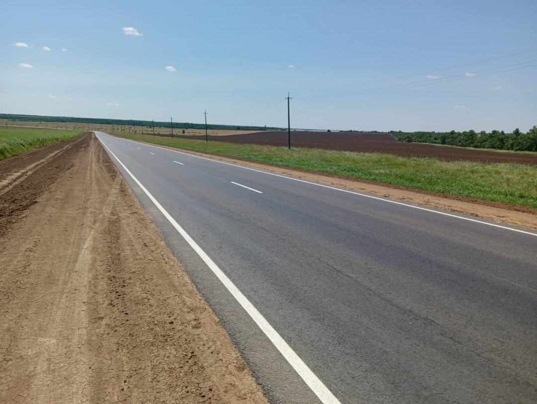 По нацпроекту «Безопасные качественные дороги» завершен ремонт участка трассы в Орловском районе